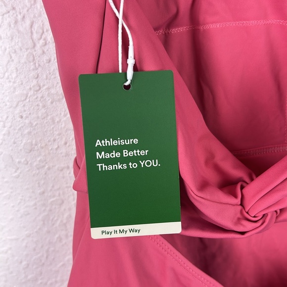 New nwt Halara Backless Twisted Active Dress in Begonia Rouge Medium - Picture 16 of 16